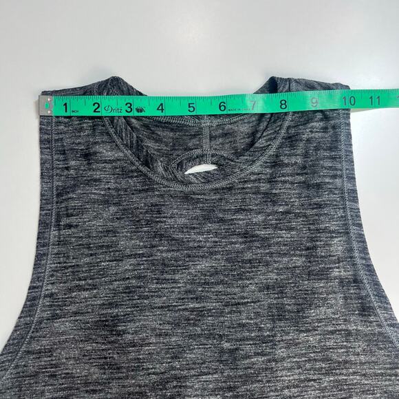 Lululemon Fast As‎ Light Muscle Tank Women’s Sz 4/6 Small Heathered Black W1NISS - Picture 10 of 12